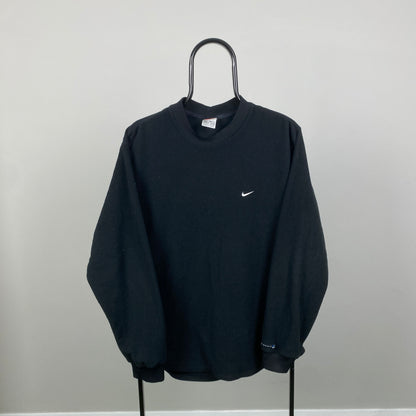 90s Nike Fleece Sweatshirt Black Small