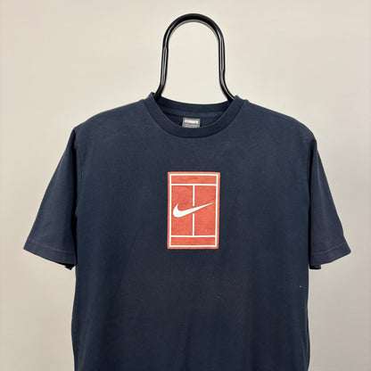 00s Nike Court T-Shirt Blue Large