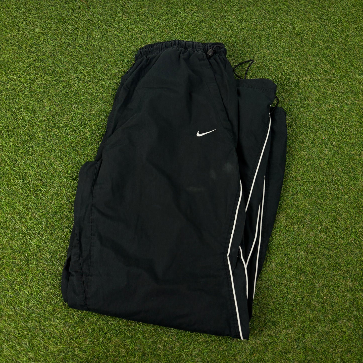00s Nike Piping Joggers Black Large