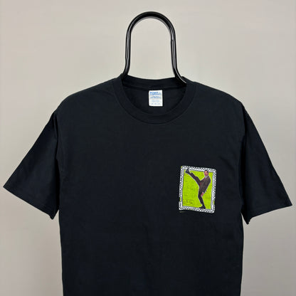90s Mr Bean T-Shirt Black Medium