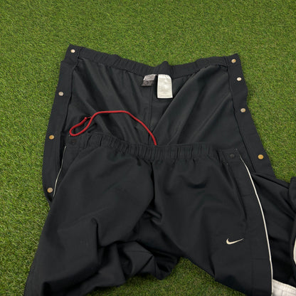 00s Nike Piping Pop Off Joggers Black Large