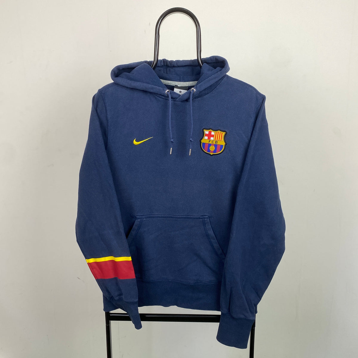 90s Nike Barcelona Hoodie Blue Small