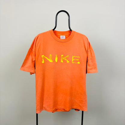 90s Nike T-Shirt Orange Large