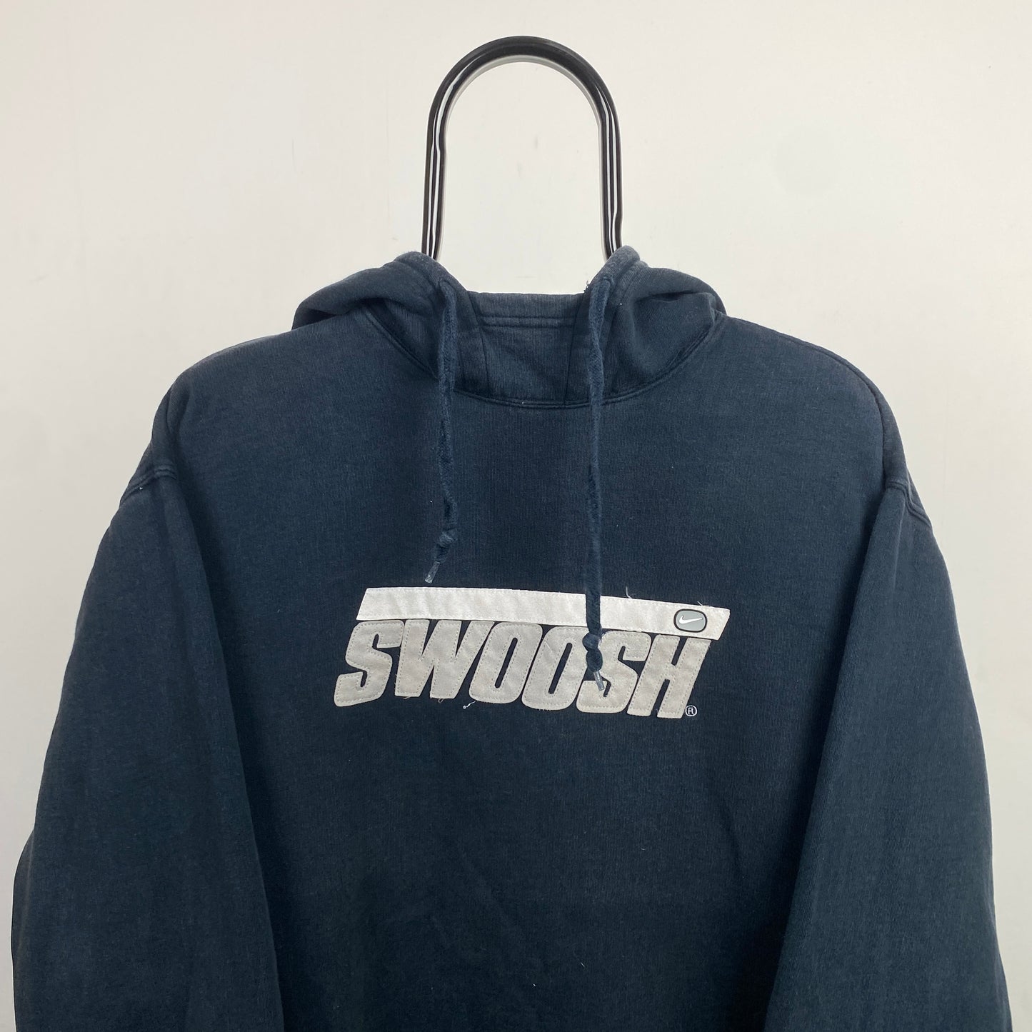 00s Nike Swoosh Hoodie Blue Medium