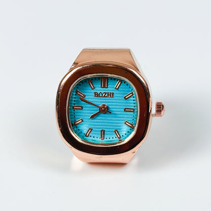 Vintage Watch Ring Rose Gold