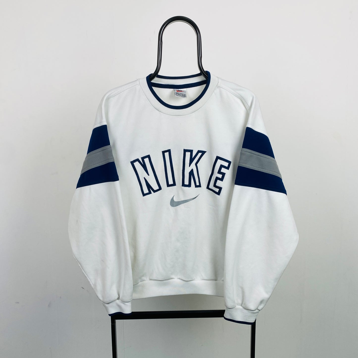 90s Nike Sweatshirt White Small