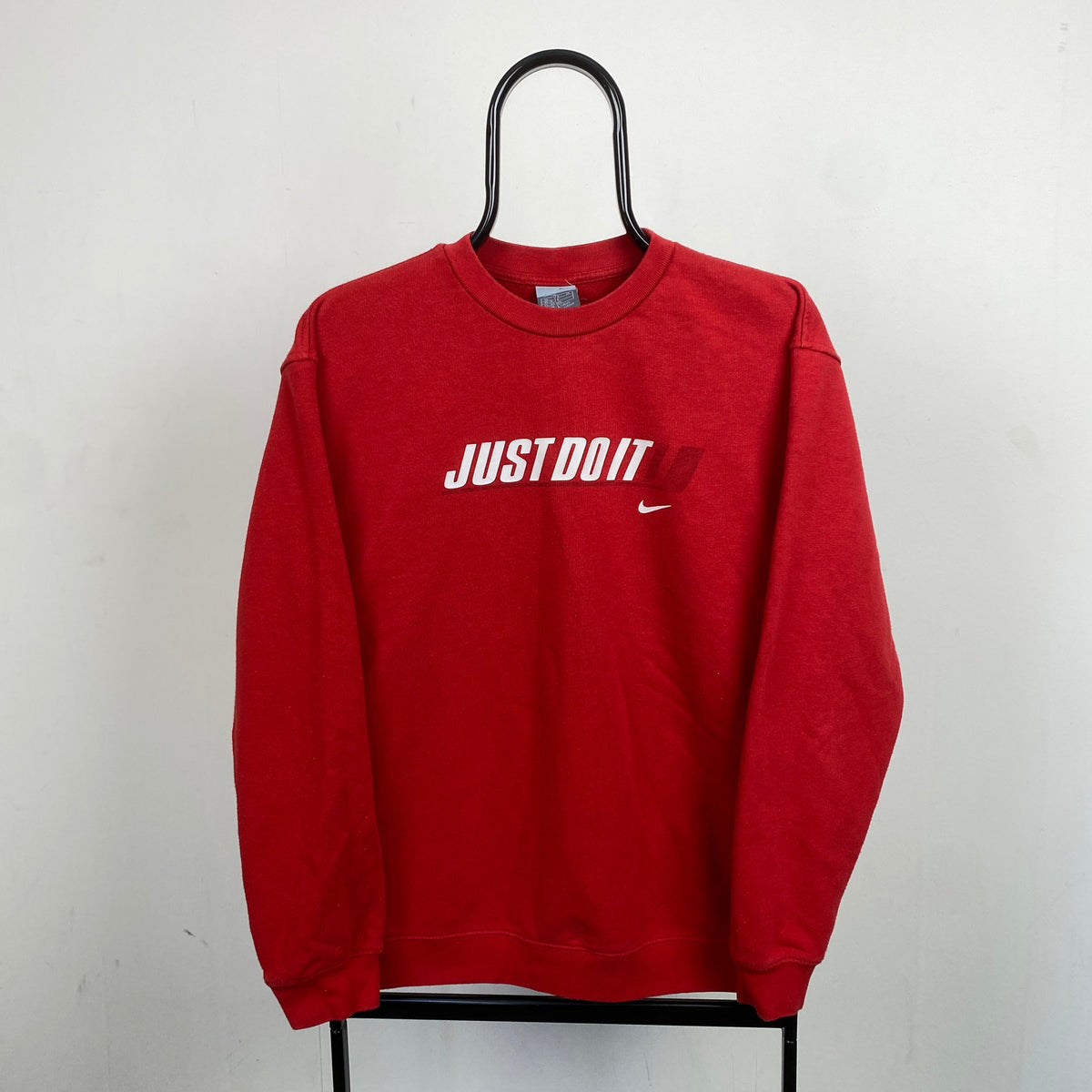 00s Nike Just Do It Sweatshirt Red Small