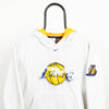 90s Nike Lakers Centre Swoosh Hoodie White XS