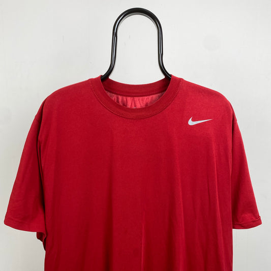 00s Nike Dri-Fit Miller T-Shirt Red XXL