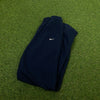 00s Nike Wide Leg Cotton Joggers Blue XS