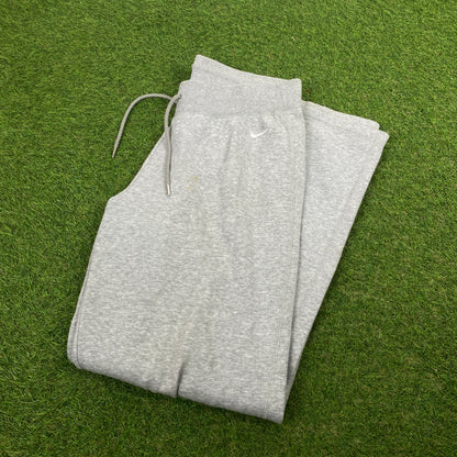 00s Nike Wide Leg Cotton Joggers Grey Large