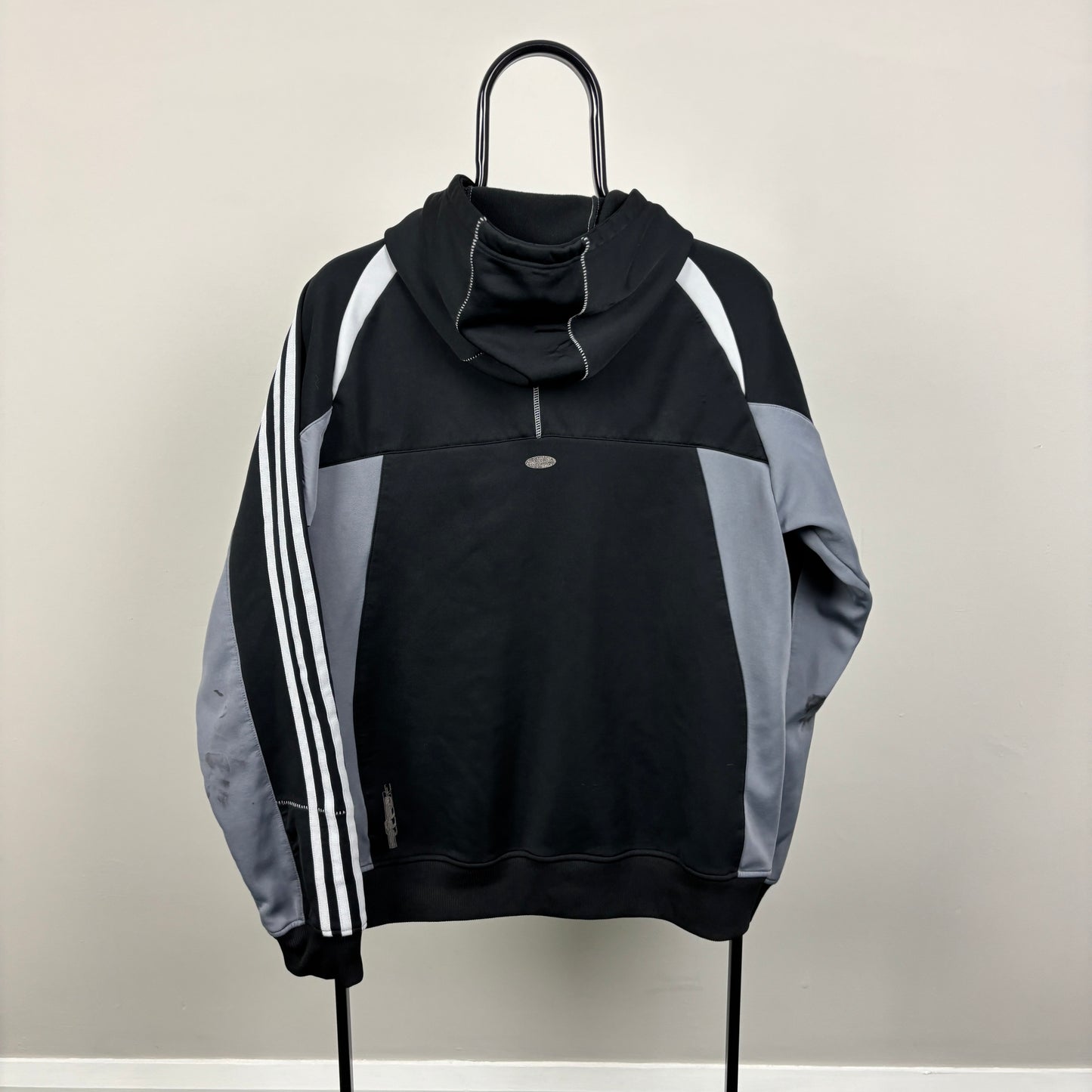 00s Adidas Clima365 Hoodie Black Large