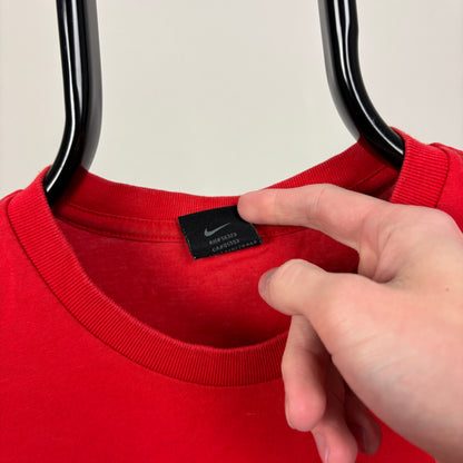 00s Nike Mac Attack McEnroe T-Shirt Red Small