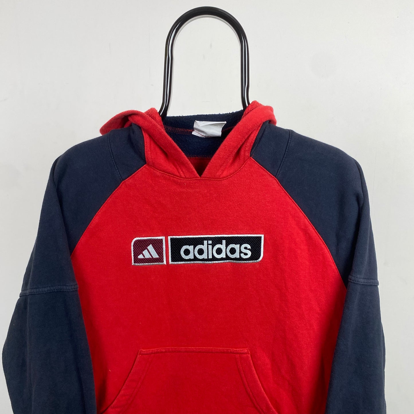 00s Adidas Hoodie Red XS