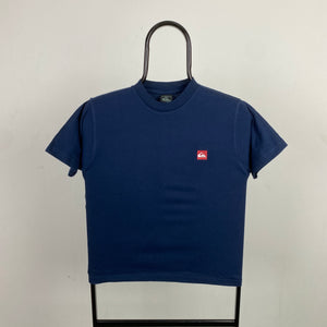 Retro Quiksilver Surf T-Shirt Blue XS