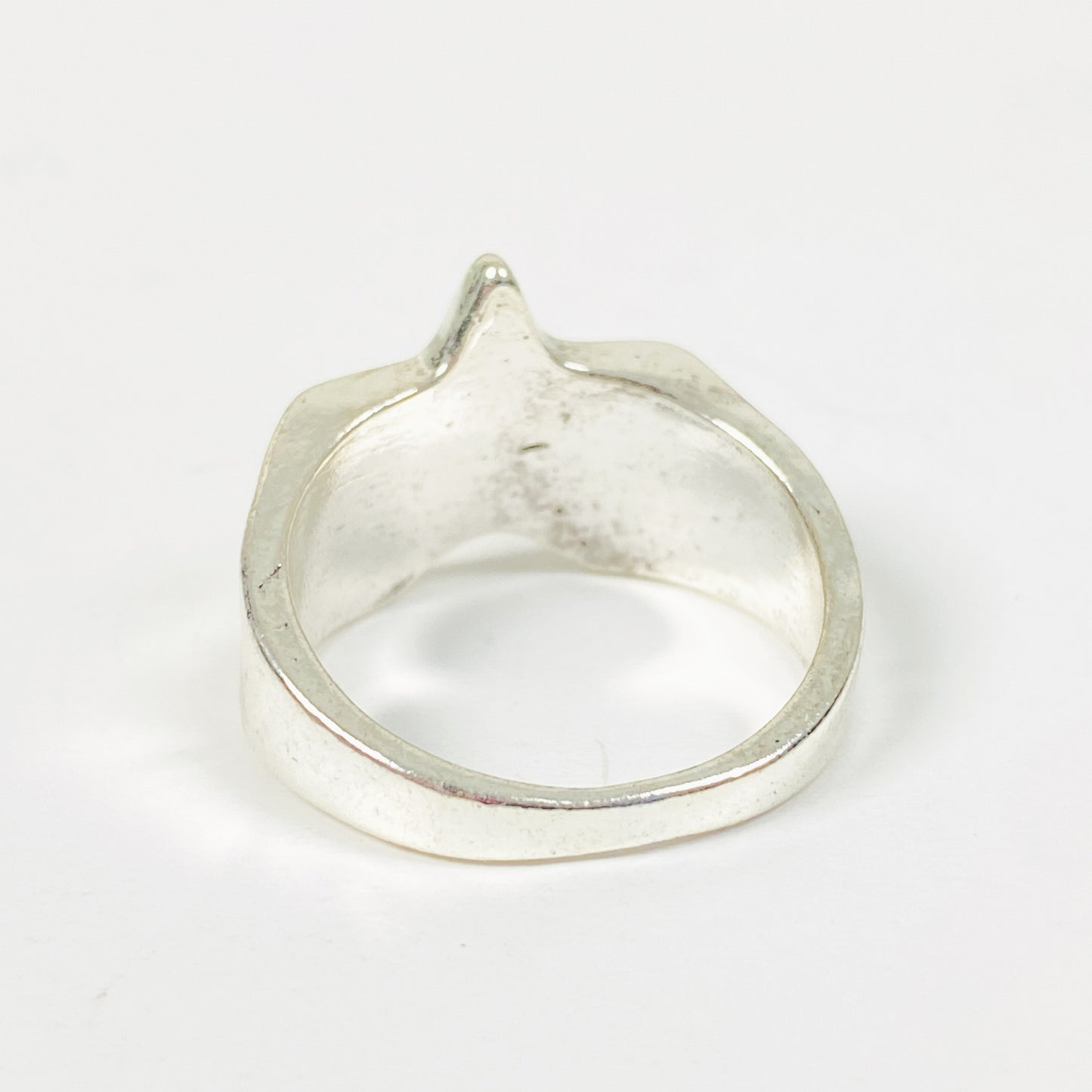 Vintage Star Band Ring Silver Black