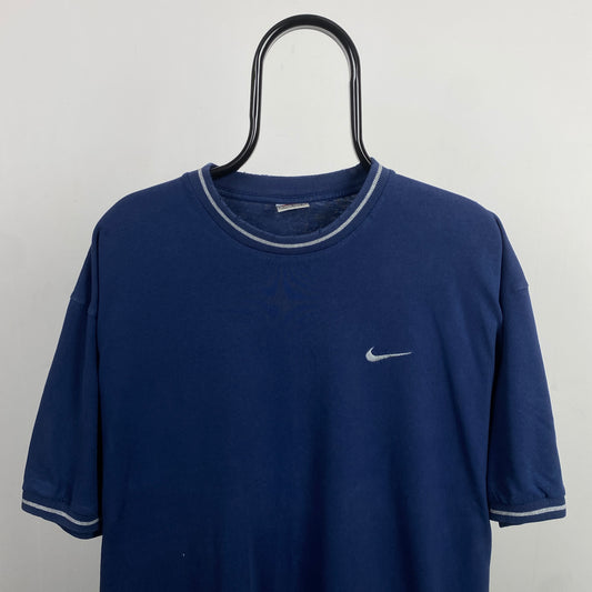 90s Nike T-Shirt Blue Large