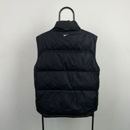 00s Nike Hex Puffer Gilet Jacket Black Medium