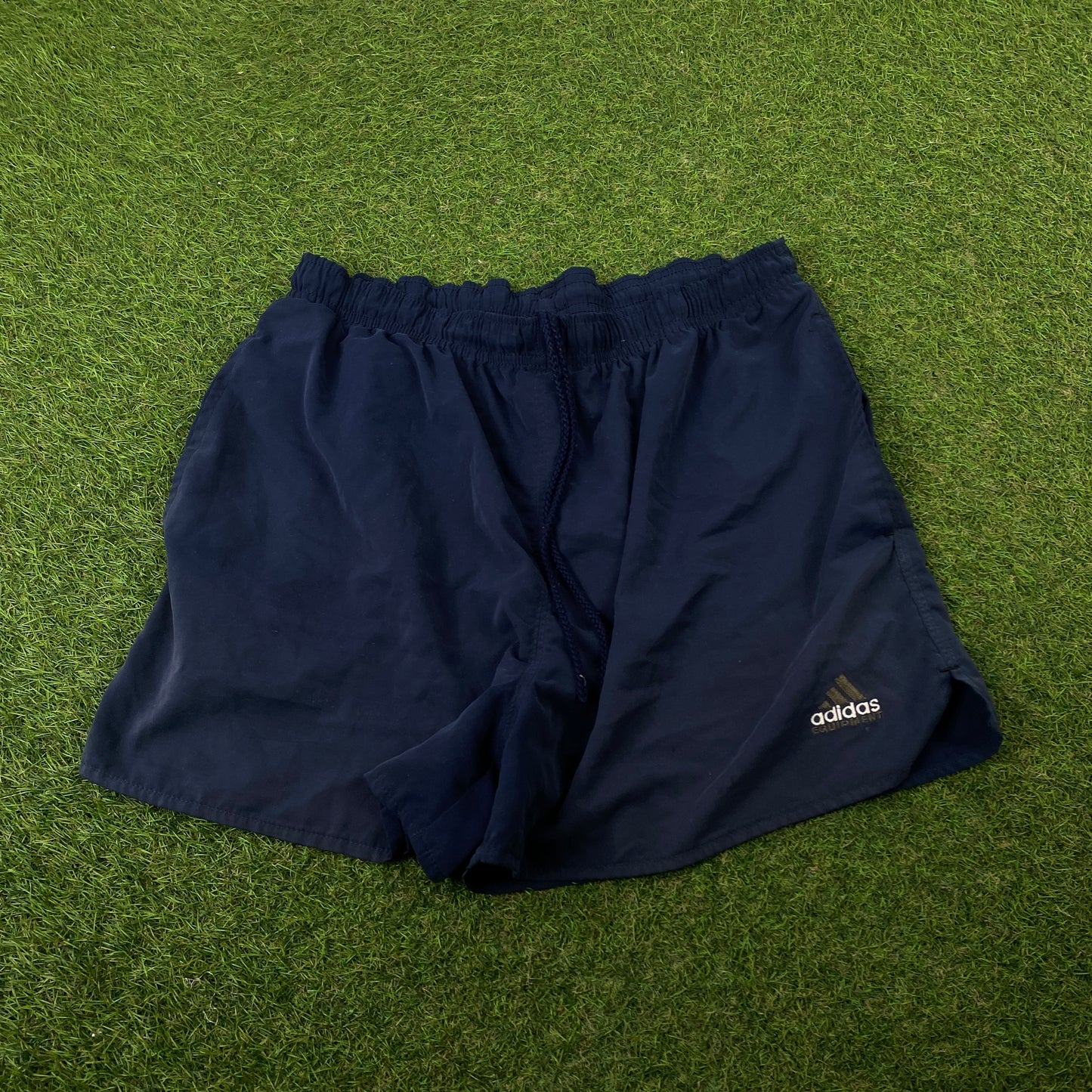 90s Adidas Equipment Shorts Blue Large