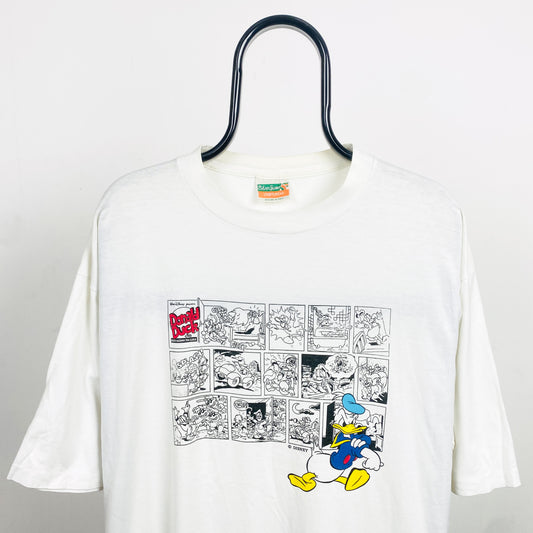 Retro 90s Donald Duck T-Shirt White XL