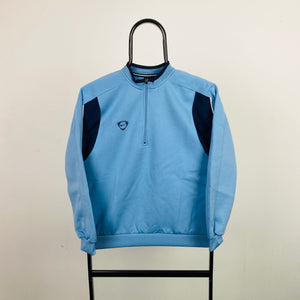 00s Nike 1/4 Zip Sweatshirt Blue XS