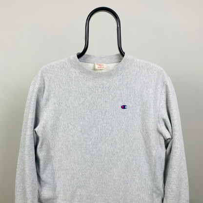 00s Champion Sweatshirt Grey Medium
