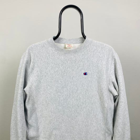 00s Champion Sweatshirt Grey Medium