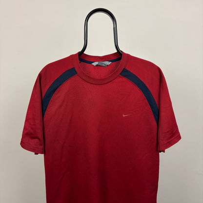 00s Nike Sports T-Shirt Red XXL