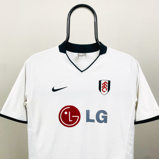 00s Nike Fulham Dempsey Football Shirt T-Shirt White Small