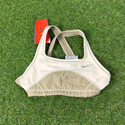 00s Nike Sports Bra T-Shirt Brown XS