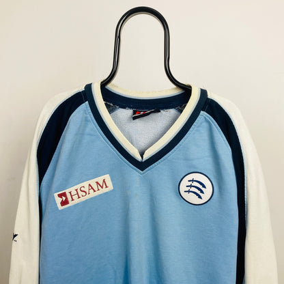 Retro 90s Middlesex Cricket Club Sweatshirt Blue XXL