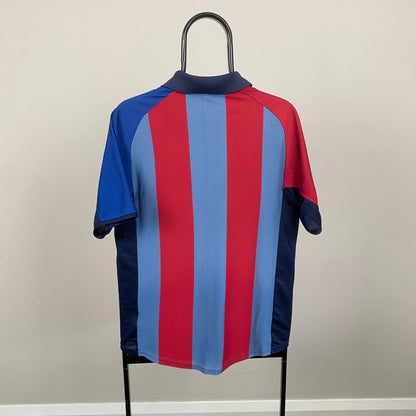 90s Nike Barcelona Football Shirt T-Shirt Red Small