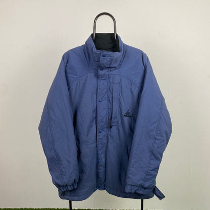 90s Nike ACG Puffer Jacket Blue Medium