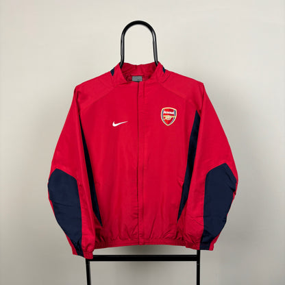 00s Arsenal Windbreaker Jacket Red XS