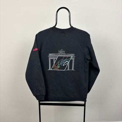 90s Adidas Berlin Marathon Sweatshirt Black Small