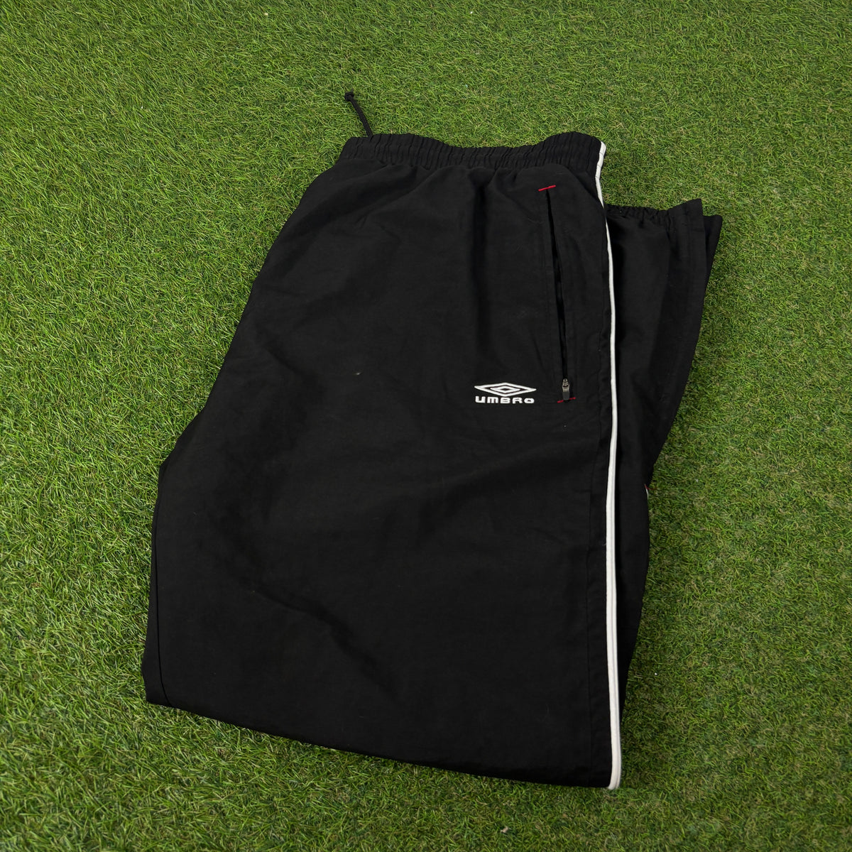 00s Umbro Piping Joggers Black XL