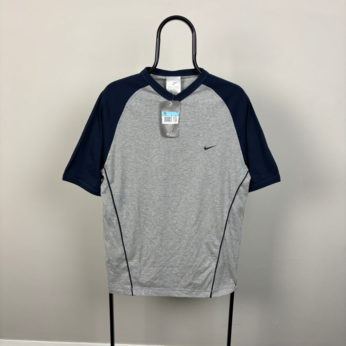 00s Nike Raglan T-Shirt Grey Medium