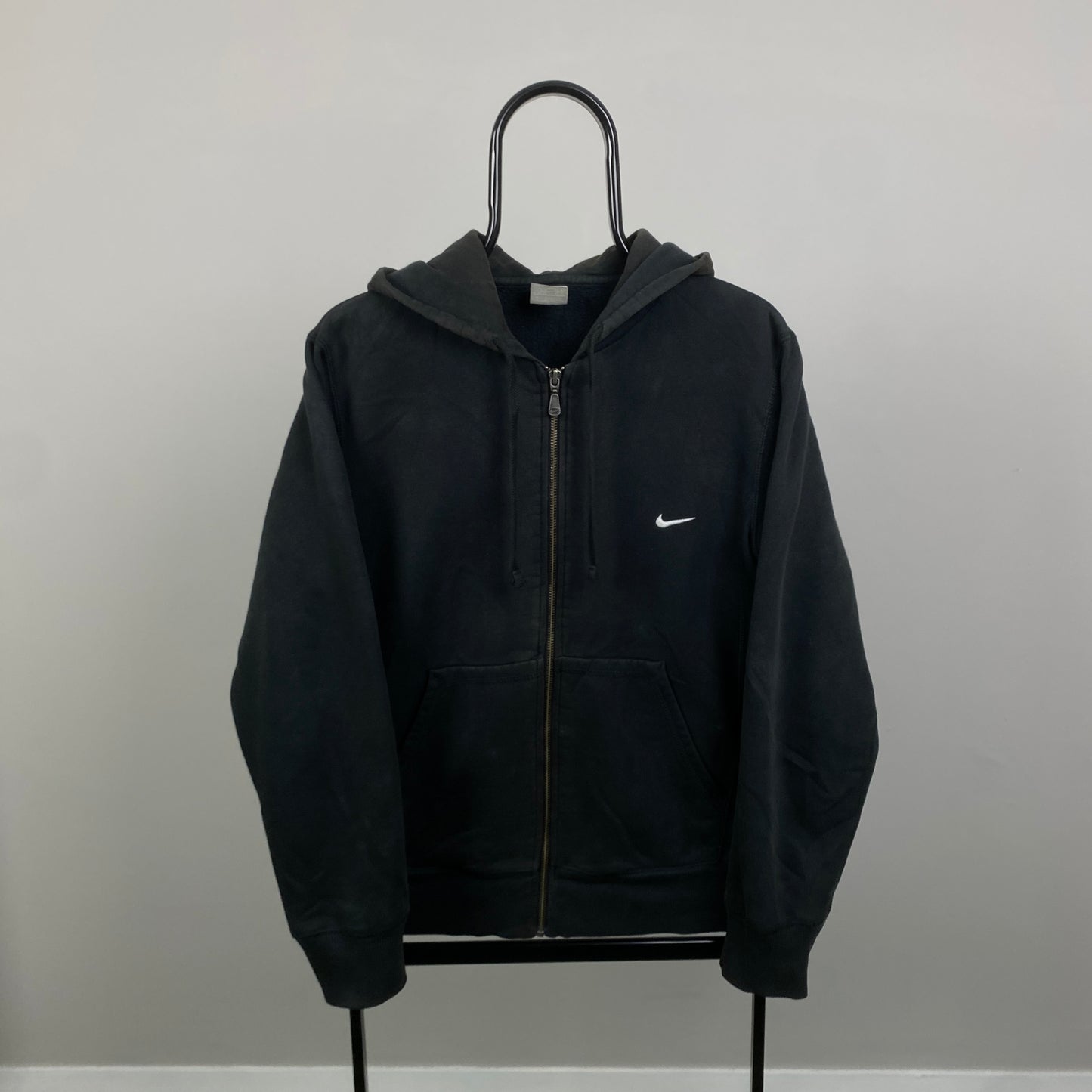 00s Nike Heavyweight Hoodie Faded Black Small