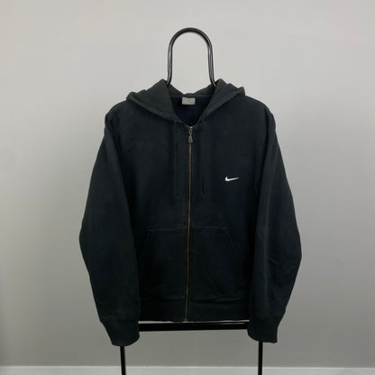 00s Nike Heavyweight Hoodie Faded Black Small