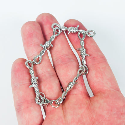 Retro Barbed Bracelet .925 Silver