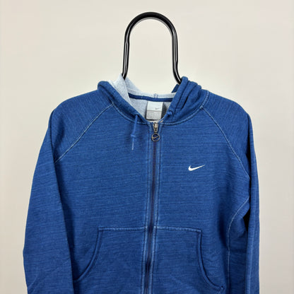00s Nike Zip Hoodie Blue Women’s Large