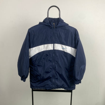 90s Nike Puffer Jacket Blue XS