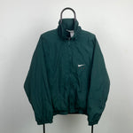 90s Nike Windbreaker Jacket Green Medium