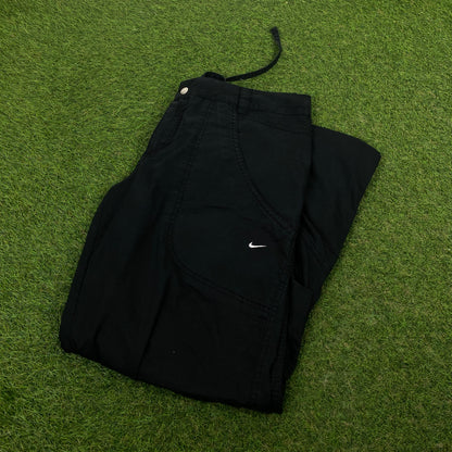 00s Nike Cargo Trousers Joggers Black Large