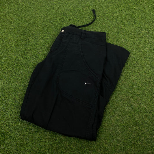 00s Nike Cargo Trousers Joggers Black Large