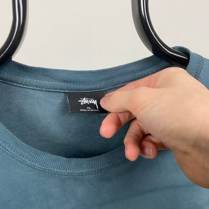 00s Stussy Boxy Fit T-Shirt Green XL