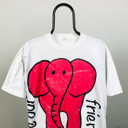 90s Elephant T-Shirt White XL