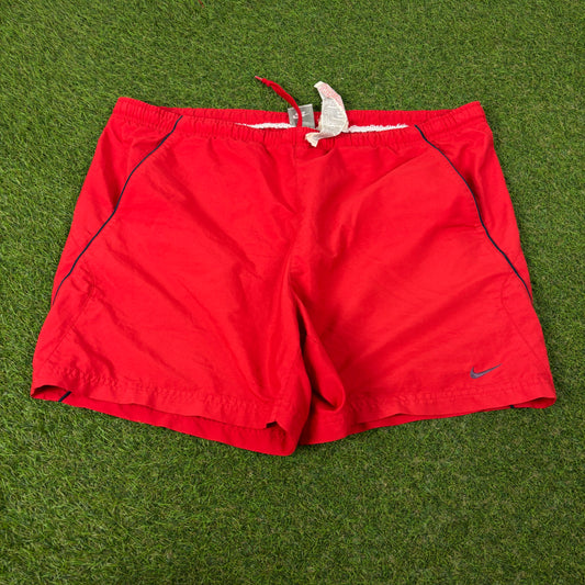 00s Nike Piping Shorts Red XL