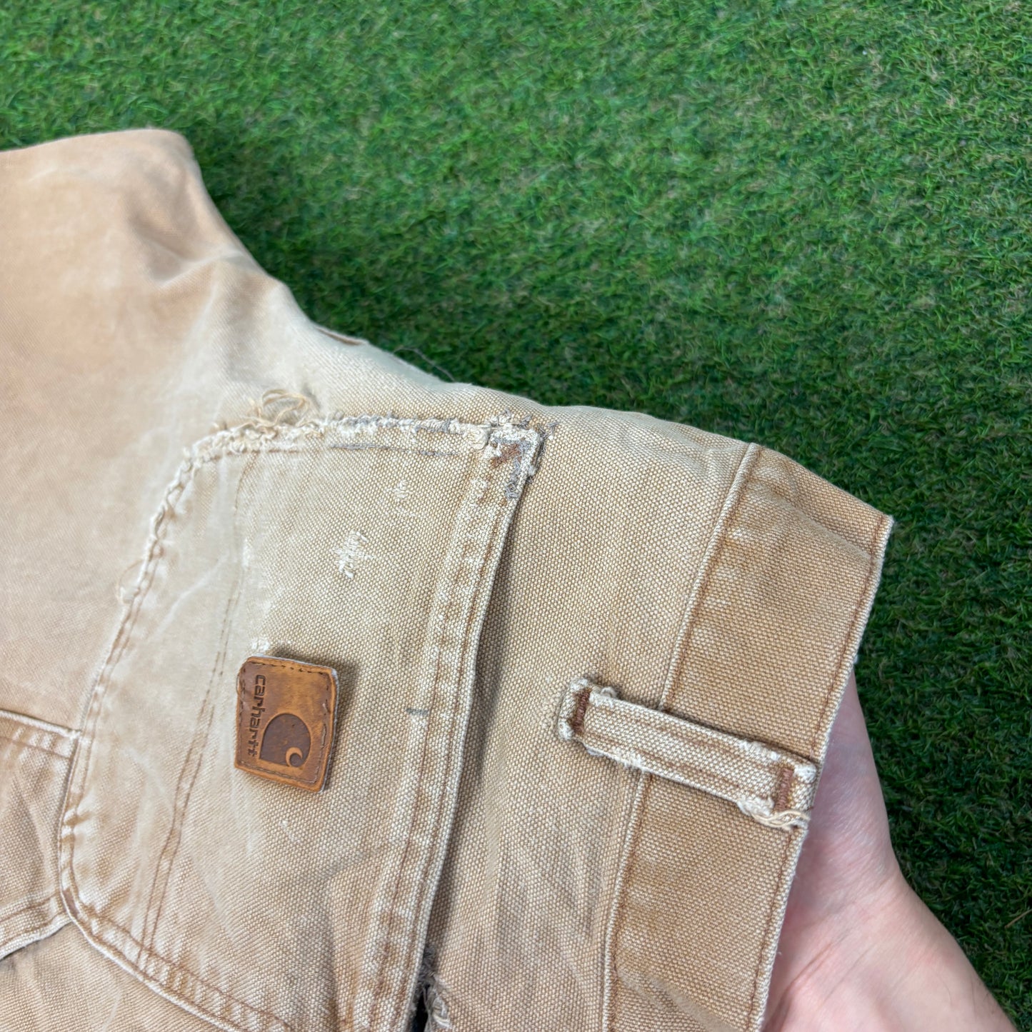 00s Carhartt Workwear Trousers Joggers Brown Large 36x32