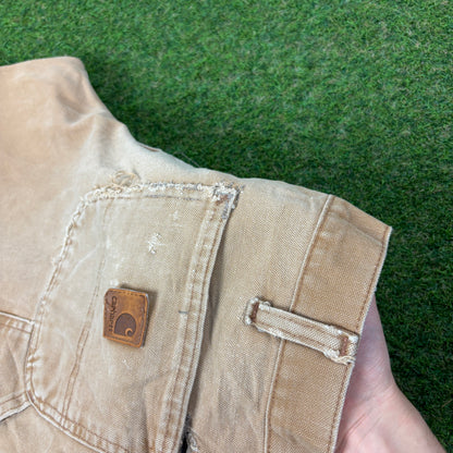 00s Carhartt Workwear Trousers Joggers Brown Large 36x32